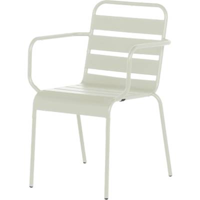 Carmen Метален градински стол inisa - светлосив (3535136)