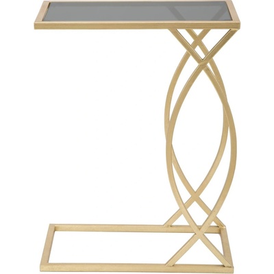 Mauro Ferretti Масичка за кафе със стъклен плот 25, 5x45, 5 cm Glam - Mauro Ferretti (1422490000)