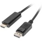 BlackBird Кабел Displayport 1.1 мъжки към HDMI-A мъжки пасивен 2 м, черен BH1308 (BH1308)