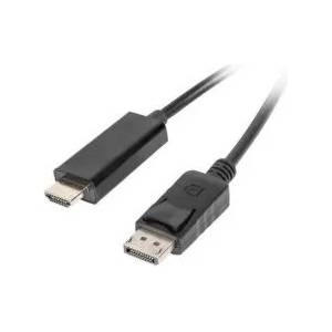 BlackBird Кабел Displayport 1.1 мъжки към HDMI-A мъжки пасивен 2 м, черен BH1308 (BH1308)