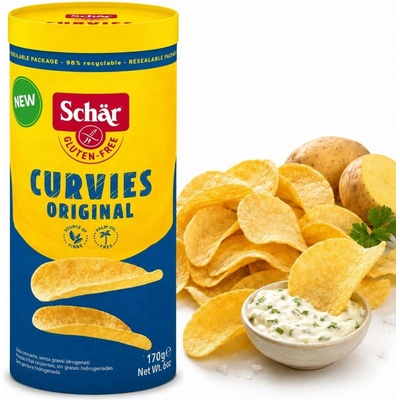 Schär Curvies Original křupavé chipsy bez lepku 170 g