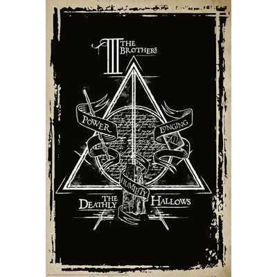 Plagát, Obraz - Harry Potter - Symbol darov smrti, 61 × 91.5 cm