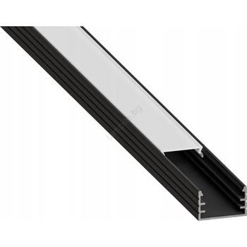 SmartLED Вграден профил за led ленти 1 м, черен/бял (sd0096)