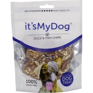 It' s My Dog It`s My Dog лакомство за кучета, чипс с патешко и риба, 85 г