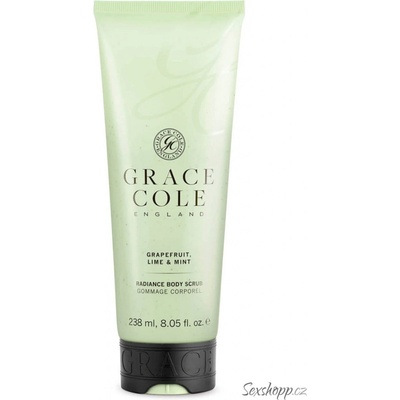 Grace Cole tělový peeling Grep Limeta a Máta 240 ml