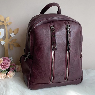 Дамска Бордо Раница - Модел 8961
