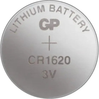 GP Batteries Литиева батерия тип бутон GP Battery (CR1620), CR1620-7U5 (5 батерии / блистер) 3V (GP-BL-CR1620-7U5)