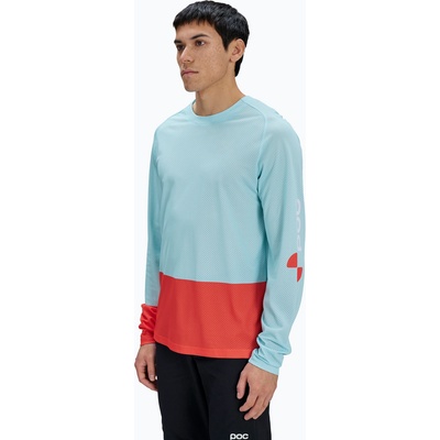 POC Мъжка велосипедна блуза с дълъг ръкав POC Motion Air Jersey lazurite blue/carnelian orange