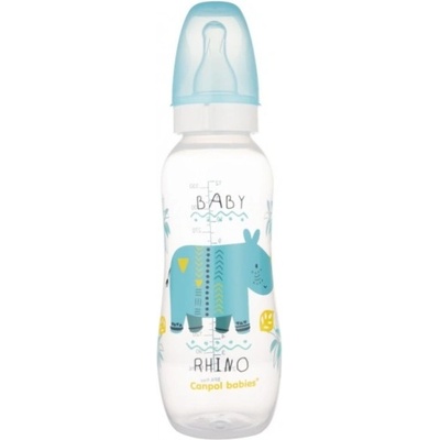 Canpol babies lahvička s potiskem Žirafka růžová 250 ml