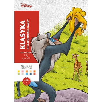 Klasyka. Niezapomniane kadry. Kolorowanka antystresowa Disney. Zagadkowe rysunki