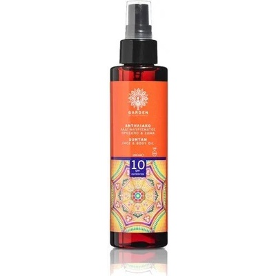 GARDEN Олио за лице и тяло за загар, Garden Sun Tan Face & Body Oil SPF10 150ml