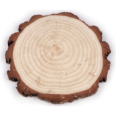 Prima-obchod Přírodní dřevěné kolečko / podložka k domalování a dotvoření Ø21 cm, barva přírodní