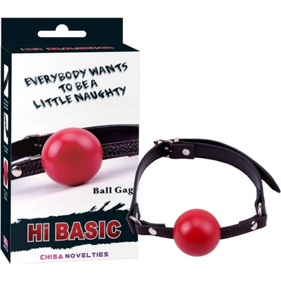 Chisa Novelties Hi Basic Red Ball Gag, roubík