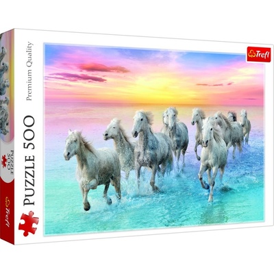 Trefl Stádo běžících běloušů 500 dílků