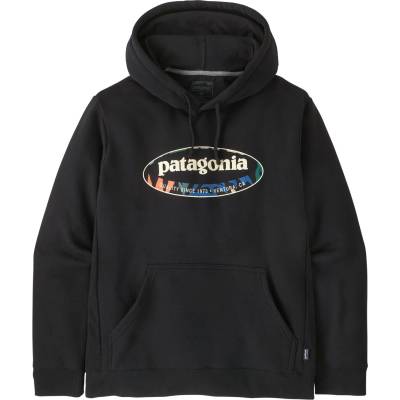 Patagonia Мъжки суичър Patagonia 95 Oval Logo Uprisal Hoody Hoodie - Black: Kaleido (017-4323-0214)