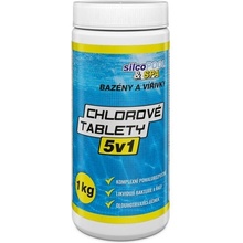 SILCO Chlórové tablety 5v1, 1 kg