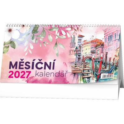 Stolní Měsíční měsíční kalendárium 2027