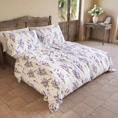 Kvalitex bavlna Provence Collection LEVANDUĽA fialová 50 x 70 cm