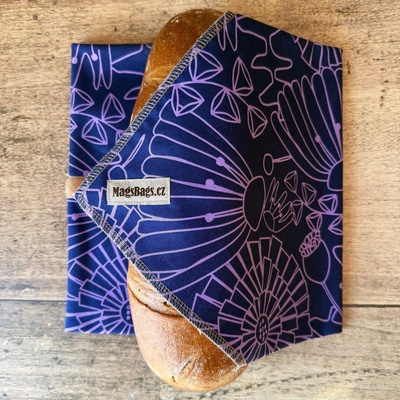 Chlebousek - fialové květy Nerida Hansen Magsbags.cz