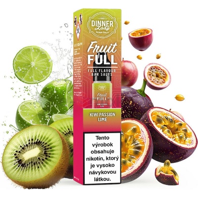 Dinner Lady Bar Salt Kiwi Passion Lime 10 ml 10 mg