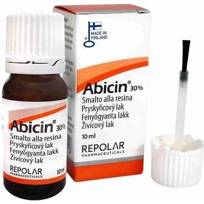 Repolar Abicin 30% živicový lak proti plesňovým infekciám nechtov 10 ml