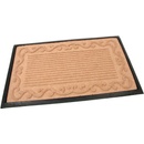 FLOMA Stripes Deco Béžová textilná gumová čistiace vstupná rohož 45 cm x 75 cm x 0,8 cm