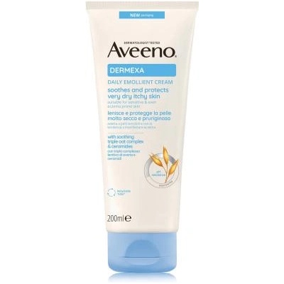 Aveeno Dermexa Daily Emollient Cream успокояващ и защитен крем за суха и сърбяща кожа 200 ml унисекс