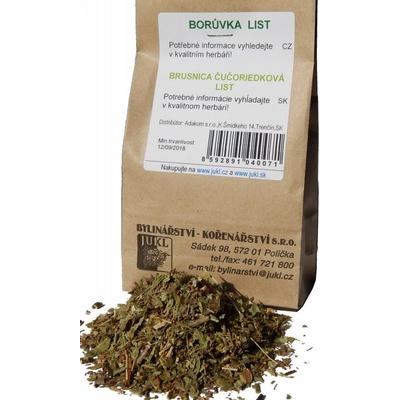 Jukl Bylinářství kořenářství BORŮVKA LIST bylinný čaj 50 g