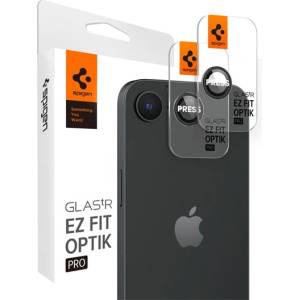 Spigen iPhone 16e SPIGEN OPTIK PRO защитно стъкло за камера 2бр. 9H, само за обектива, ЧЕРНО AGL09279 (AGL09279)