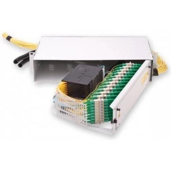 MICOS Telecom Division Оптичен панел за 96 симплексни SC адаптера, 2U, въртящ се, светло сив, MICOS (ORMPV-2U-96xSC)