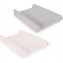 Ceba Baby Potah na podložku s rohy 2ks Light grey melange + Pink 50 x 70-80