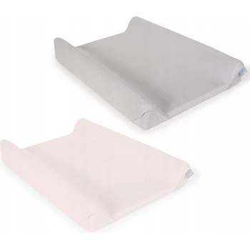 Ceba Baby Potah na podložku s rohy 2ks Light grey melange + Pink 50 x 70-80