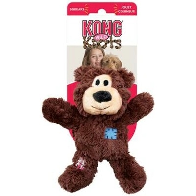 Kong Dog Wild Knots Preťahovadlo Medvedík s pískatkom polyester M L