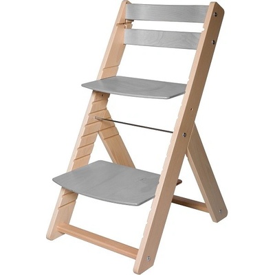 Posedo Rostoucí židle pro školáky Vendy lak / šedá