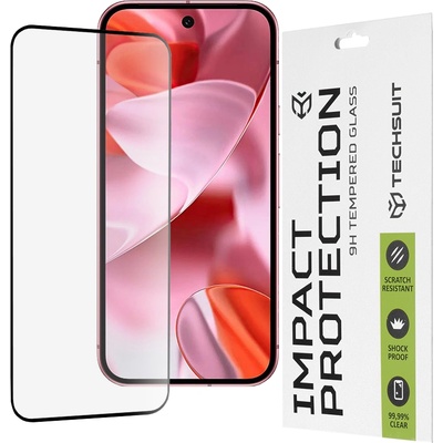 Techsuit Протектор за Google Pixel 9 / 9 Pro - 111D Full Cover / Full Glue Glass - Черен