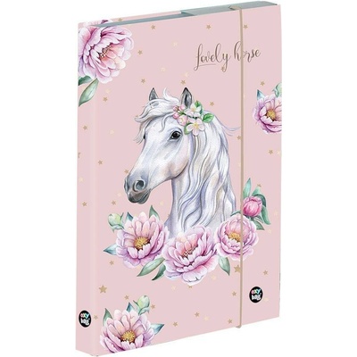 Oxybag desky na školní sešity A5 Jumbo Kůň romantic