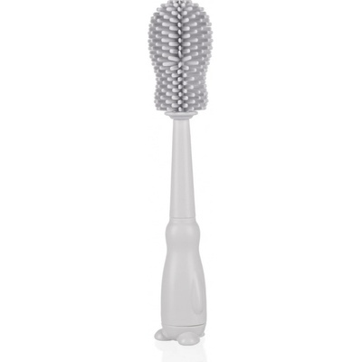 Zopa silikon kartáč na dětskou lahev 3v1 Light Grey