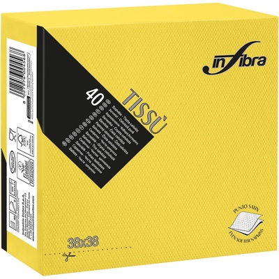 Celtex papírové ubrousky INFIBRA Linea New Soft-touch citrón 2V 40ks 38x38cm