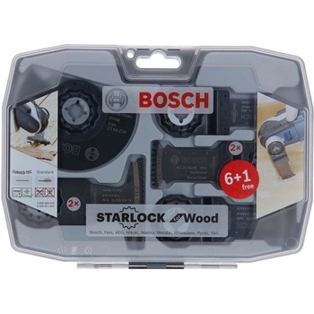 Bosch profi 2608664623 Sada oscilačních nástrojů pro práci se dřevem (6+1ks)