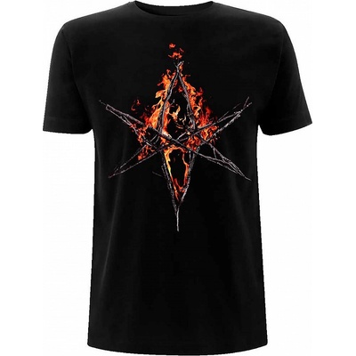 Bring Me The Horizon tričko Flaming Hex Black