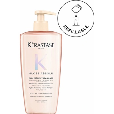 KÉRASTASE Gloss Absolu Bain Creme Hydra-Glaze Refillable Bottle 500 ml