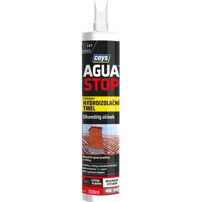Ceys AGUA STOP Hydroizolační hmota Hydroizolační tmel opravný, 300 ml, šedá 42902806