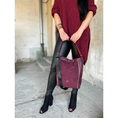 Grosso kabelka na rameno Bordová