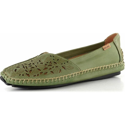 Pikolinos prořezávané baleríny Jerez 578-4976 mint green