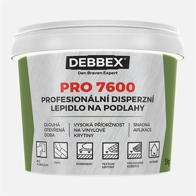 DEBBEX by Den Braven Profesionální disperzní lepidlo na podlahy PRO 7600 DEBBEX 5kg
