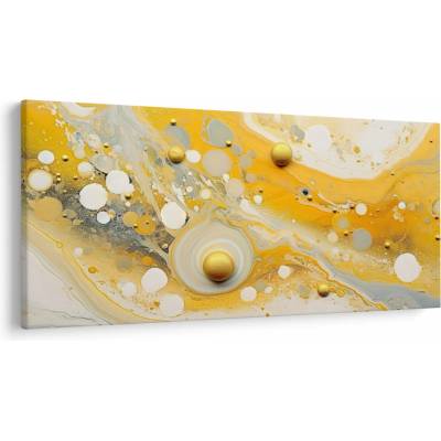 Obraz - Abstraktné pozadia so zlatým dekorom, jednodielne 200x100 cm