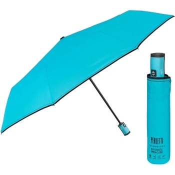 Дамски автоматичен Open-Close чадър Perletti Technology 21805, Неоново син