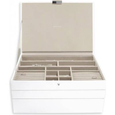 Stackers šperkovnice 3v1 White Supersize Jewellery Box bílá 73126