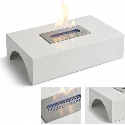 Sureflame Piccolo Freestanding Bio Ethanol Fire in White