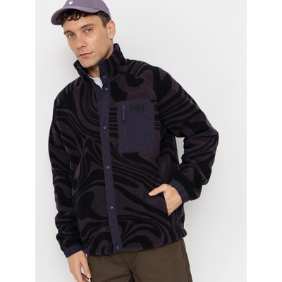 Helly Hansen Panorama Printed Pile Snap black grape swirl aop